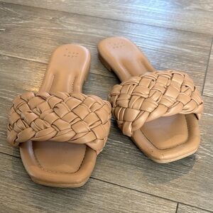 A New Day Women's Braided Sandals in Tan